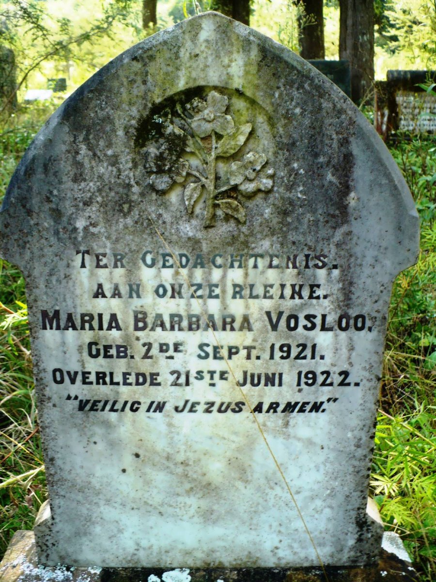 VOSLOO Maria Barbara 1921-1922