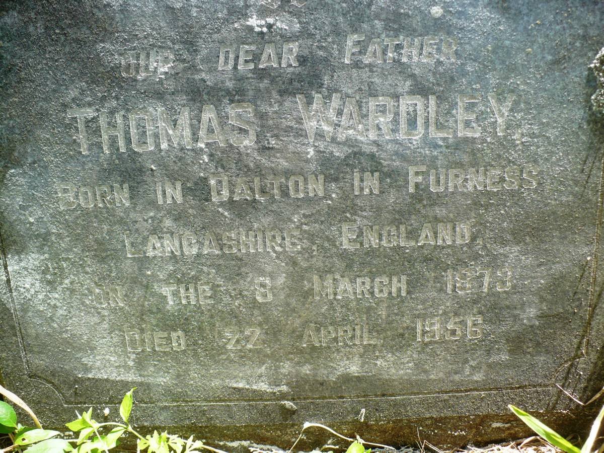 WARDLEY Thomas 1873-1956