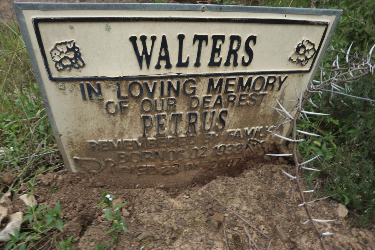 WALTERS Petrus 1938-2007
