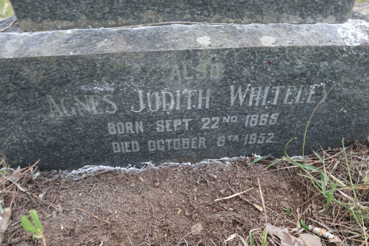 WHITELEY Joseph Ephraim 1861-1944 &amp; Agnes Judith 1865-1952
