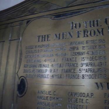 02. The Great War Memorial 1914-1919 - Those who fell