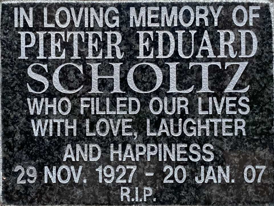 SCHOLTZ Pieter Eduard 1927-2007