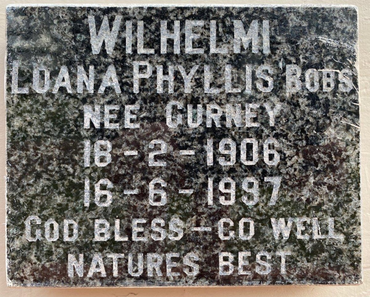 WILHELMI Loana Phyllis nee Gurney 1906-1997