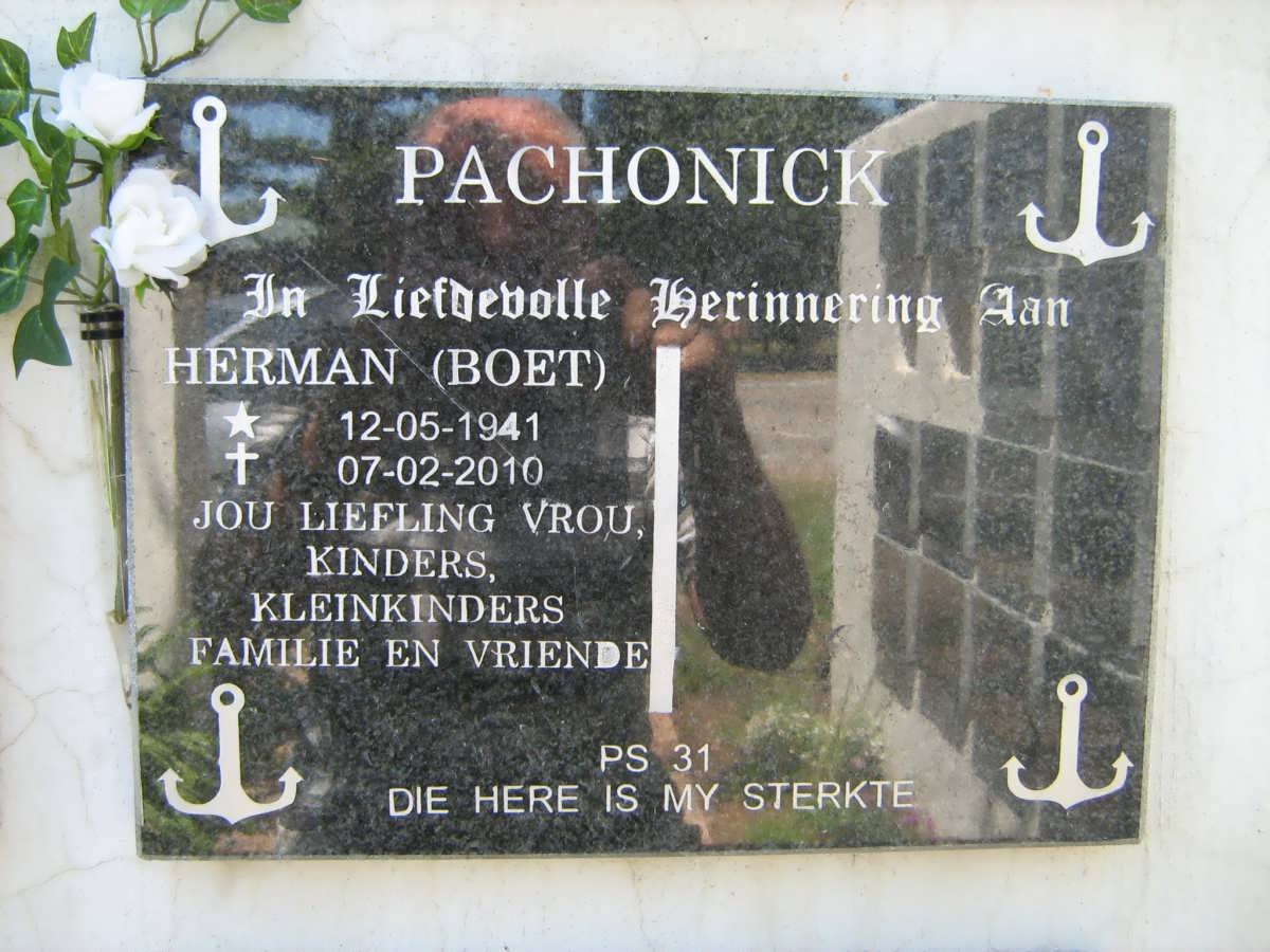 PACHONICK Herman 1941-2010