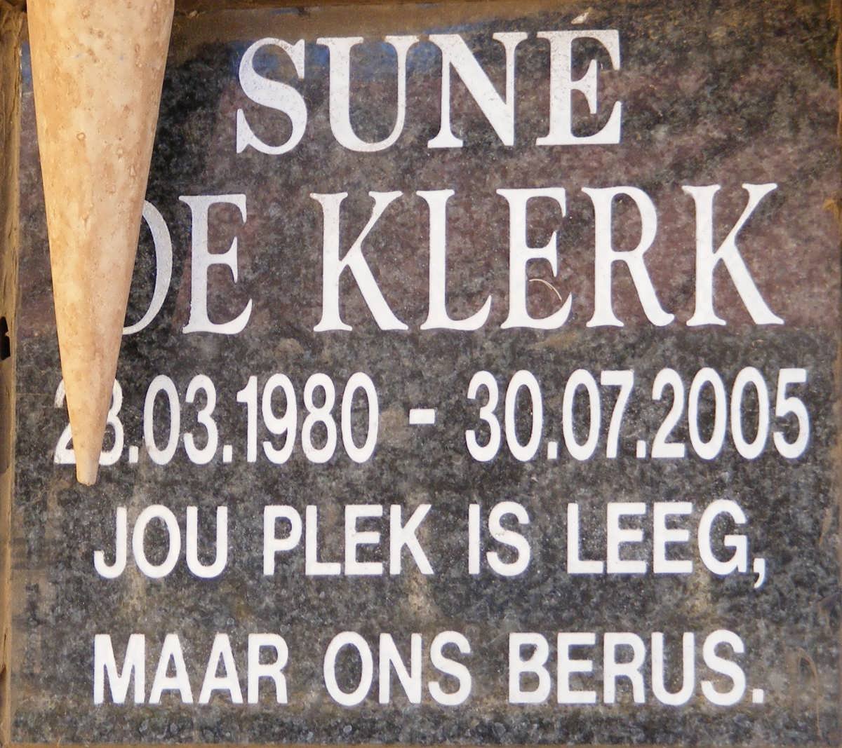 KLERK Sune, de 1980-2005