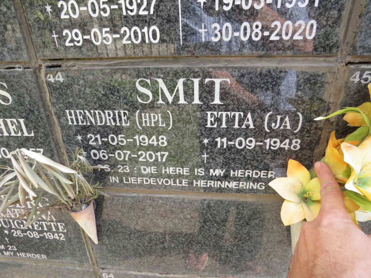 SMIT H.P.L. 1948-2017 &amp; J.A. 1948-