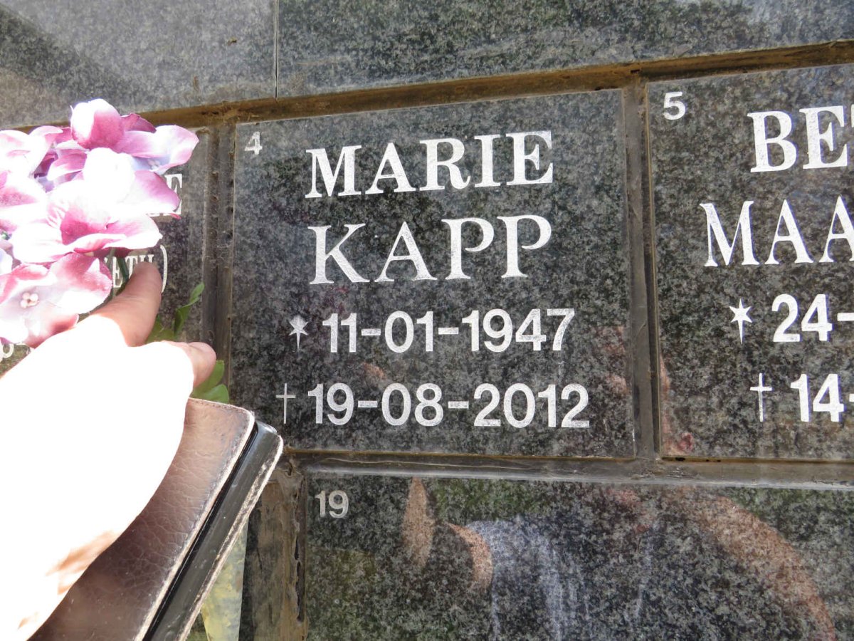 KAPP Marie 1947-2012