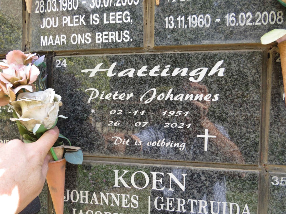 HATTINGH Pieter Johannes 1951-2021