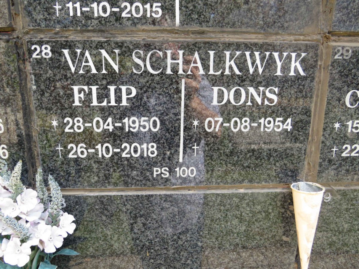 SCHALKWYK Flip, van 1950-2018 &amp; Dons 1954-