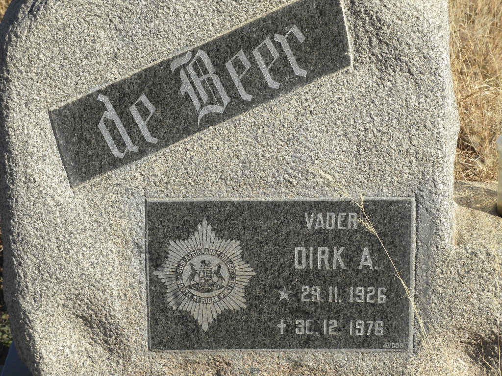 BEER Dirk A., de 1926-1976