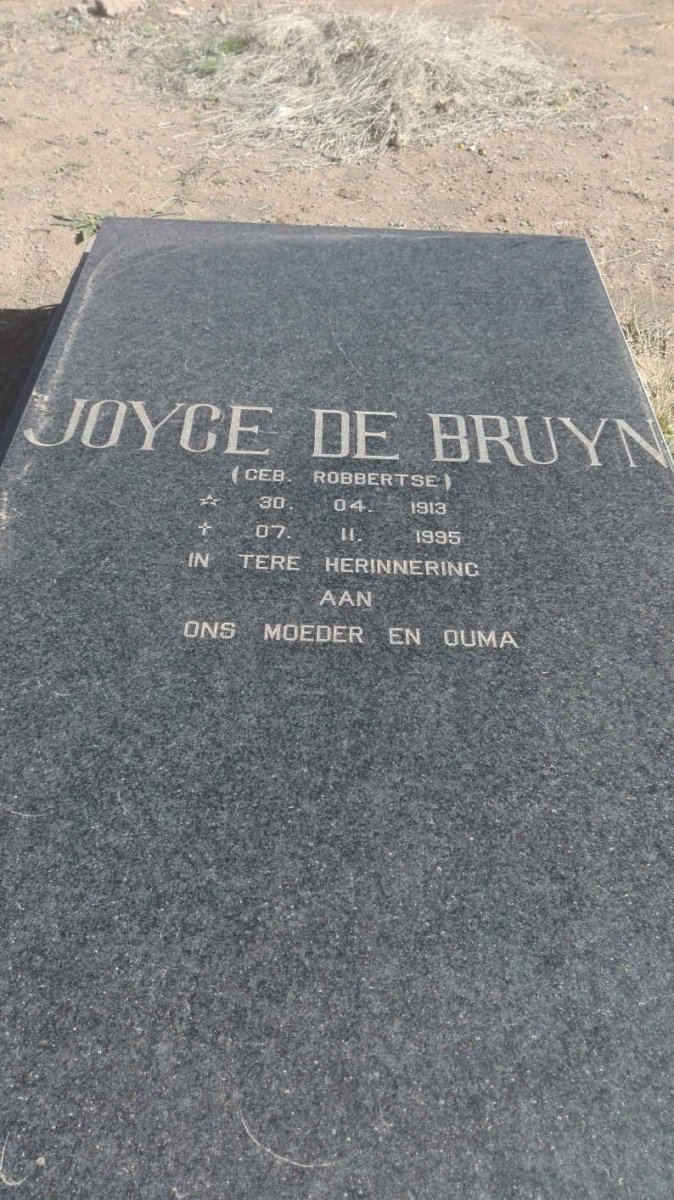 BRUYN Joyce, de 1913-1995