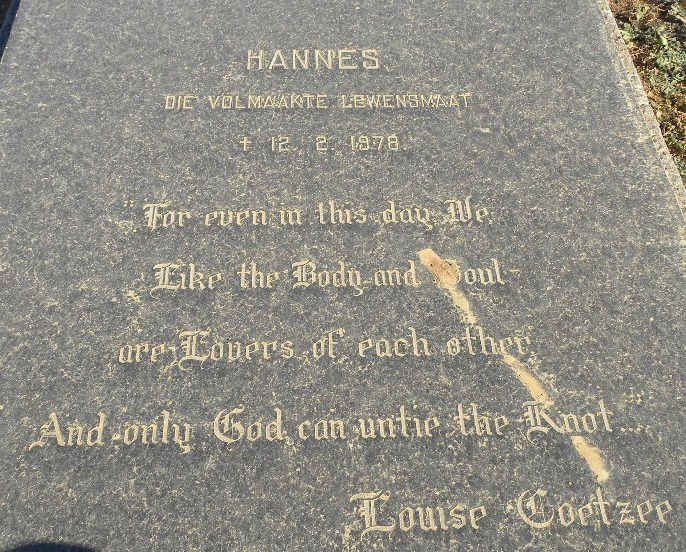 COETZEE Hannes  -1978