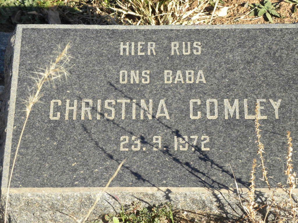 COMLEY Christina 1972-1972