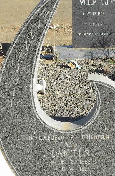 DANIELS Hannetjie 1953-1991