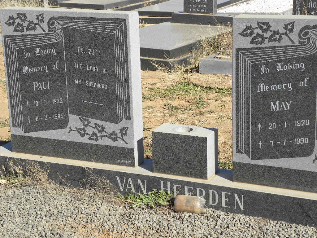 HEERDEN Paul, van 1922-1985 &amp; May 1920-1990