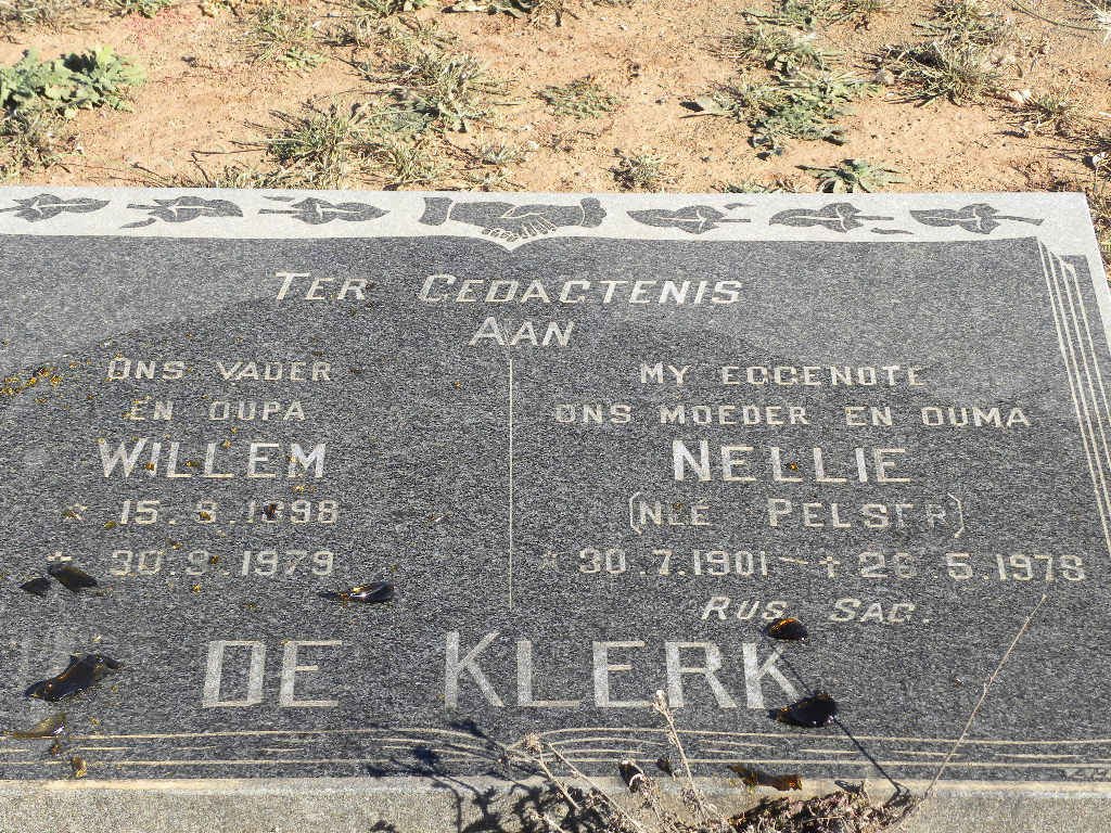 KLERK Willem, de 1898-1979 &amp; Nellie PELSER 1901-1978