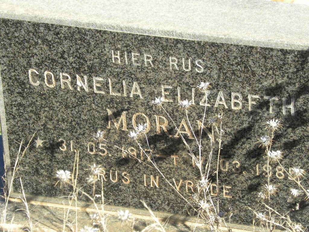 MORAN Cornelia Elizabeth 1917-1985