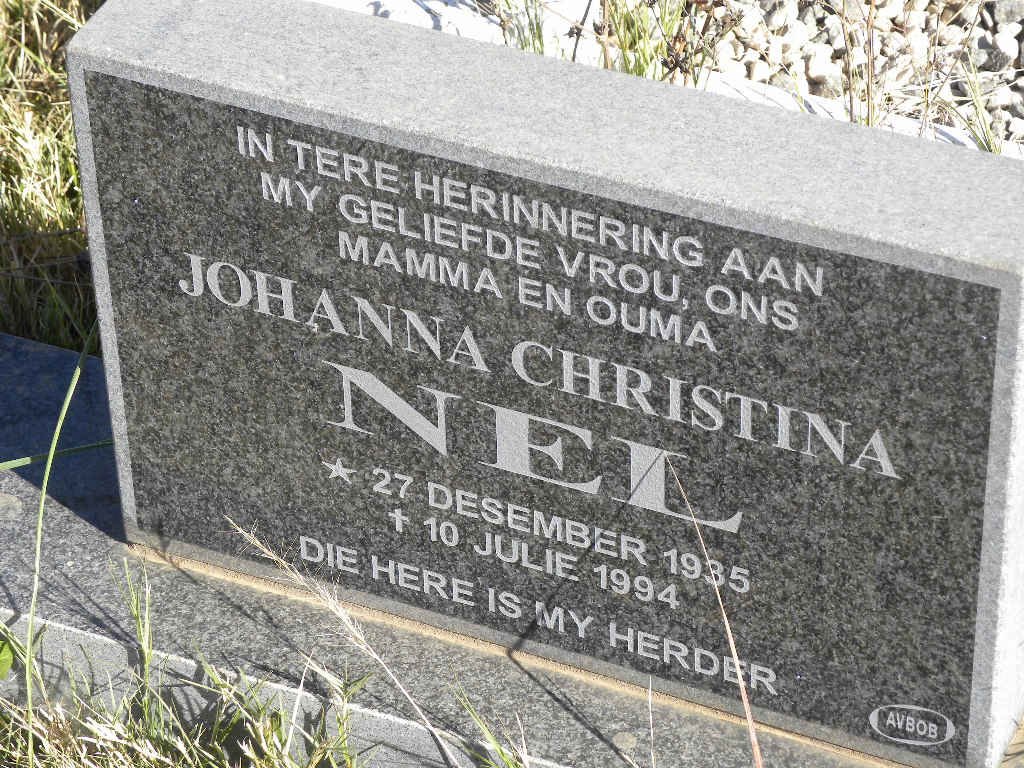 NEL Johanna Christina 1935-1994