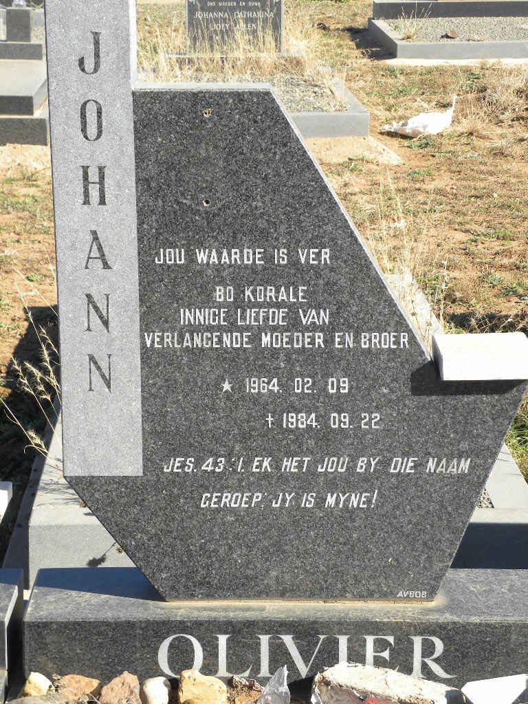 OLIVIER Johann 1964-1984