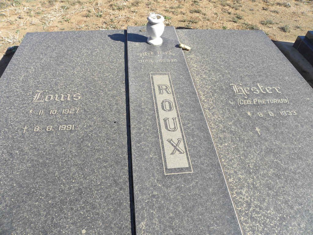 ROUX Louis 1927-1991 &amp; Hester PRETORIUS 1933-