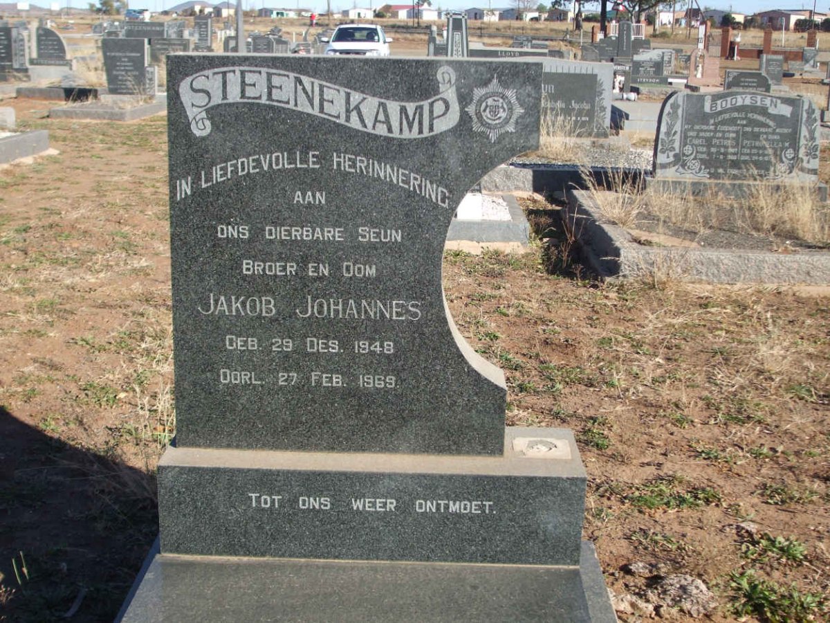 STEENEKAMP Jakob Johannes 1948-1969