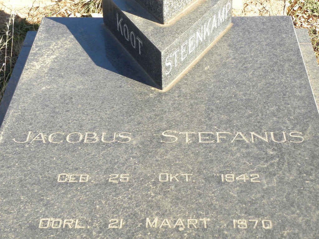 STEENKAMP Jacobus Stefanus 1942-1970