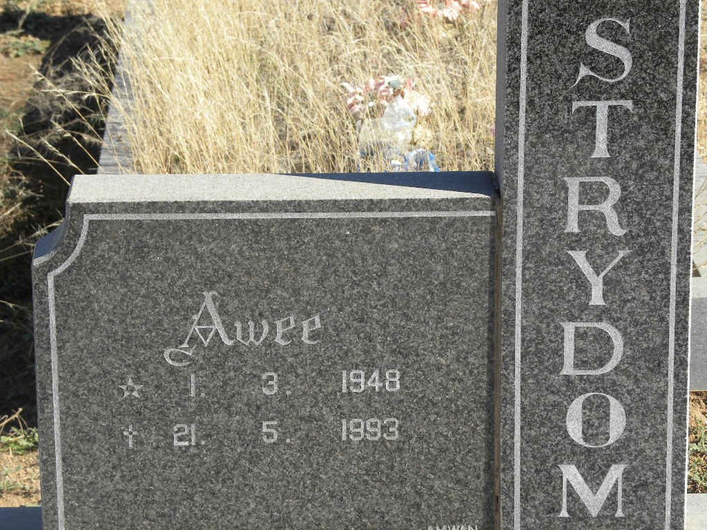 STRYDOM Awee 1948-1993