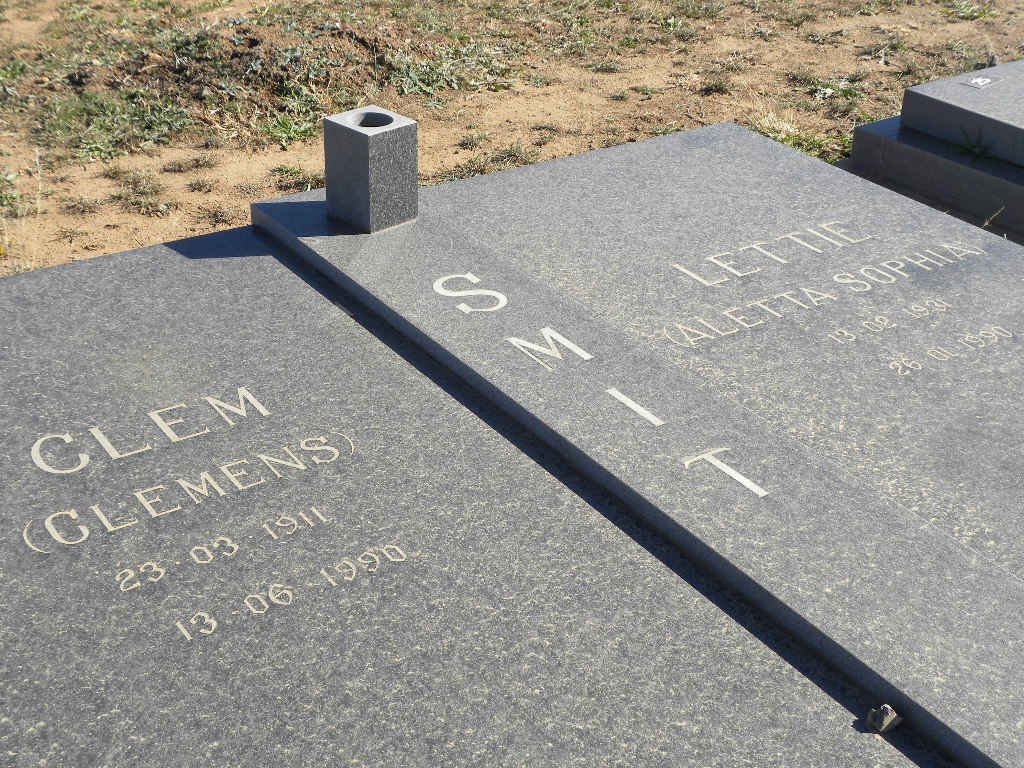 SMIT Clemens 1911-1990 &amp; Aletta Sophia 1931-1990