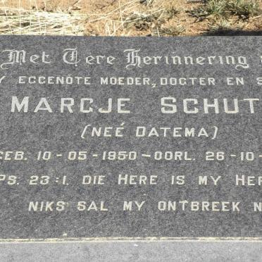 SCHUTTE Margje nee DATEMA 1950-1986