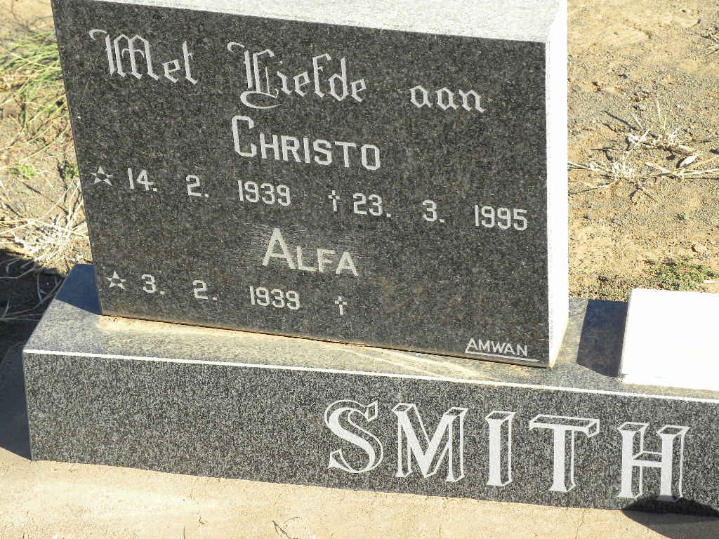 SMITH Christo 1939-1995 &amp; Alfa 1939-