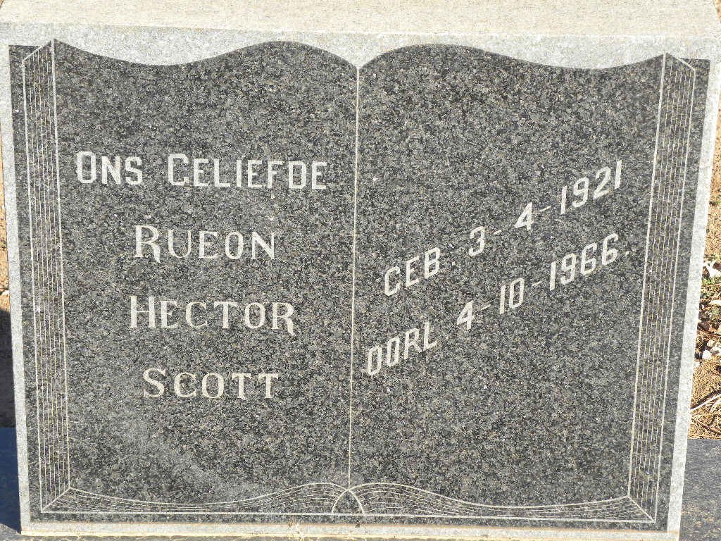 SCOTT Rueon Hector 1921-1966