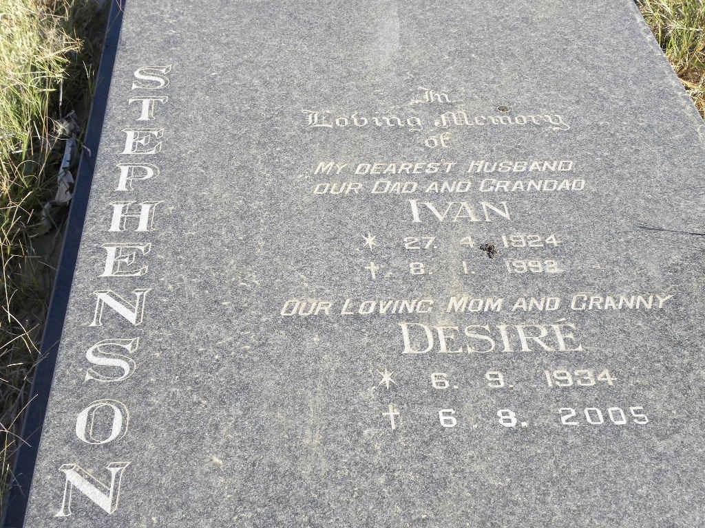 STEPHENSON Ivan 1924-1992 &amp; Desire 1934-2005
