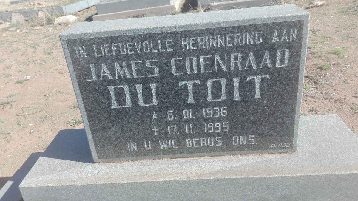 TOIT James Coenraad, du 1936-1995