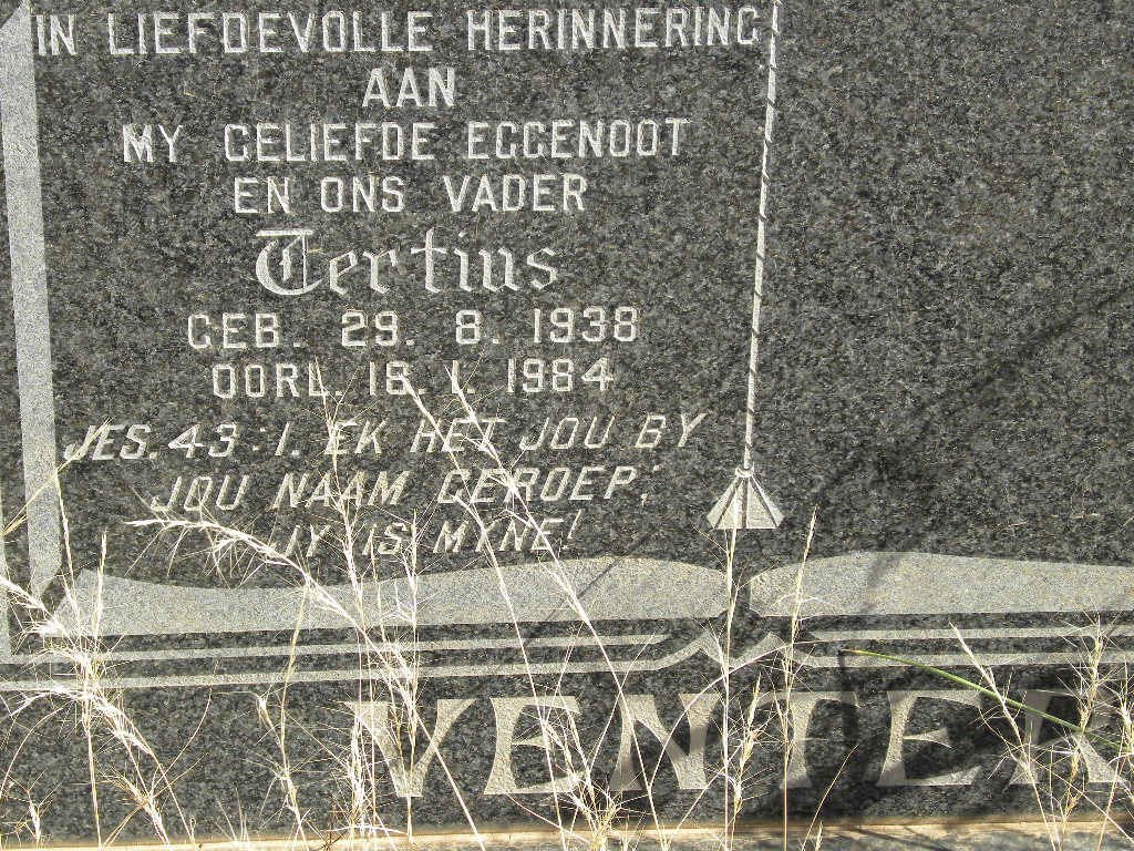 VENTER Tertius 1938-1984