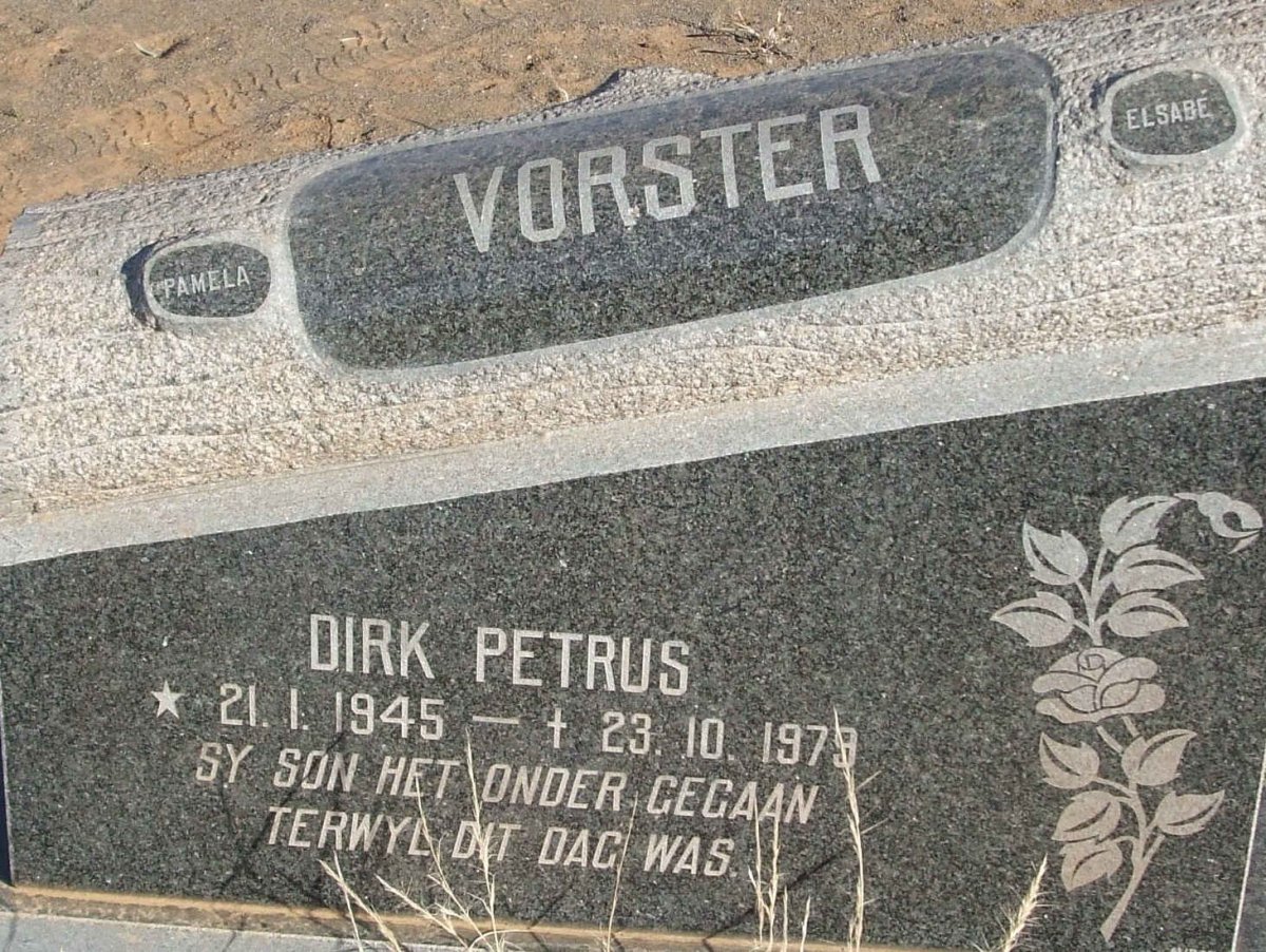 VORSTER Dirk Petrus 1945-1979