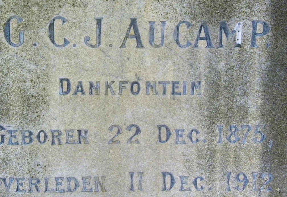 AUCAMP G.C.J. 1875-1912