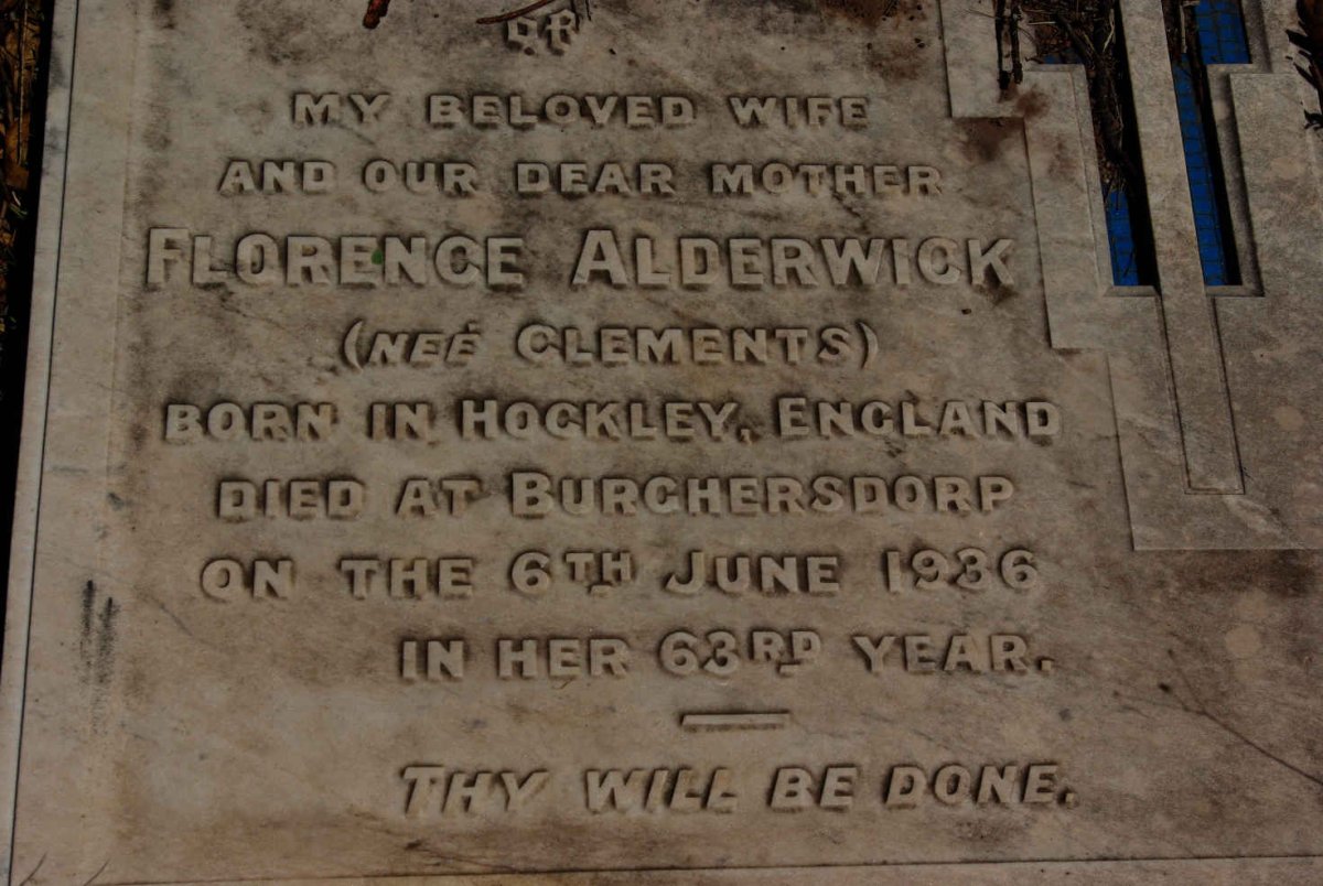 ALDERWICK Florence nee CLEMENTS -1936