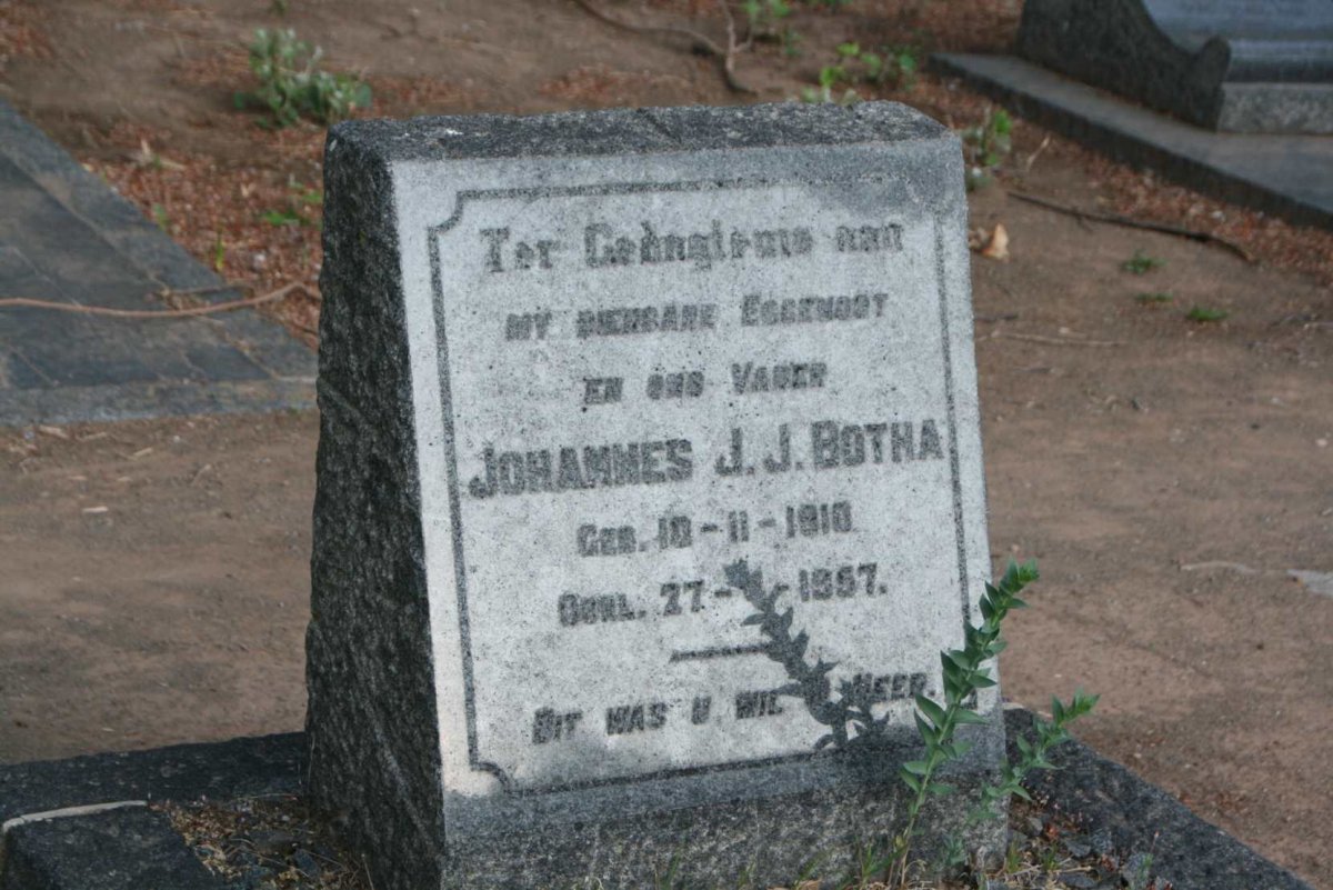 BOTHA Johannes J.J. 1910-1957