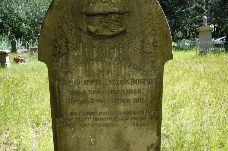 BOSHOFF Josef Johannes Petrus 1859-1911