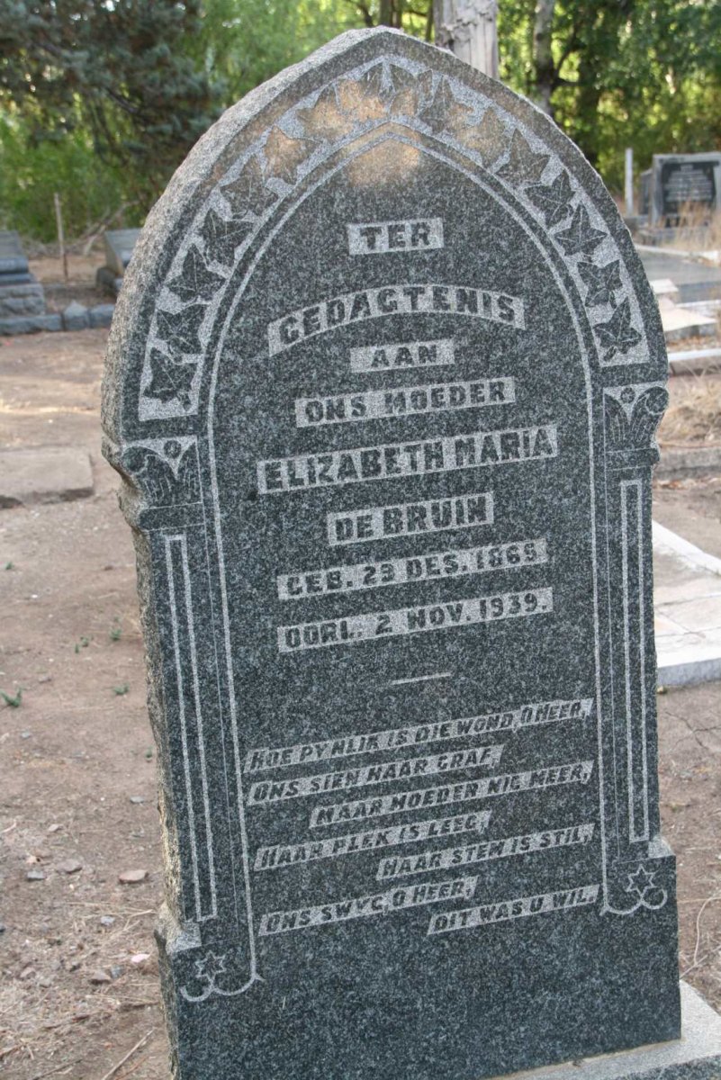 BRUIN Elizabeth Maria, de 1865-1939