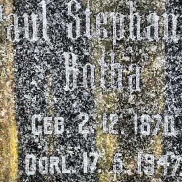 BOTHA Paul Stephanus 1870-1947