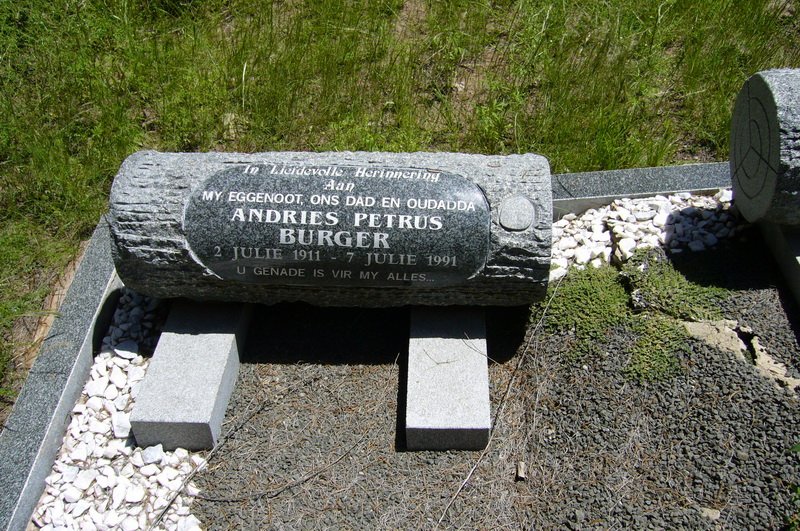 BURGER Andries Petrus 1911-1991