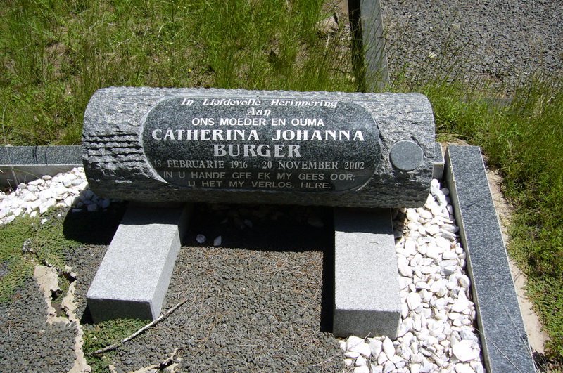 BURGER Catherina Johanna 1916-2002