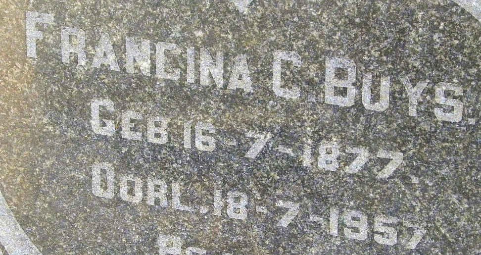 BUYS Francina C. 1877-1957
