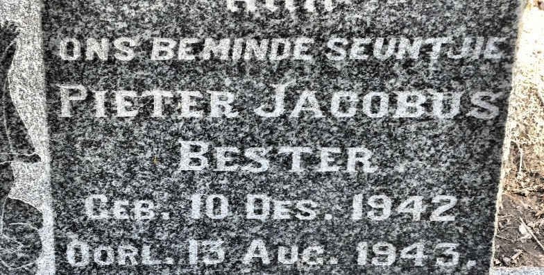 BESTER Pieter Jacobus 1942-1943