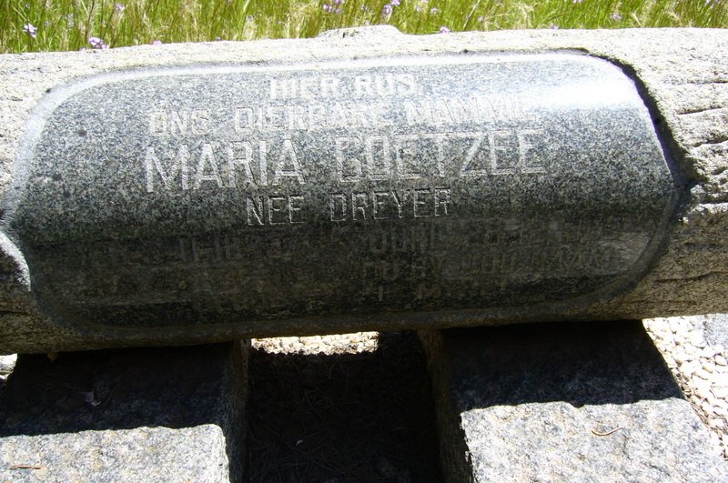 COETZEE Maria nee DREYER 18??-1993