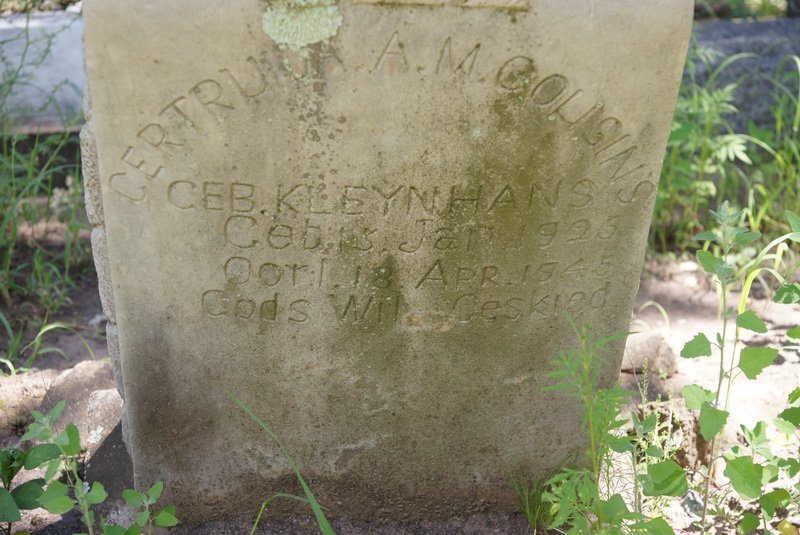 COUSINS Gertruida A.M. nee KLEYNHANS 1926-1945