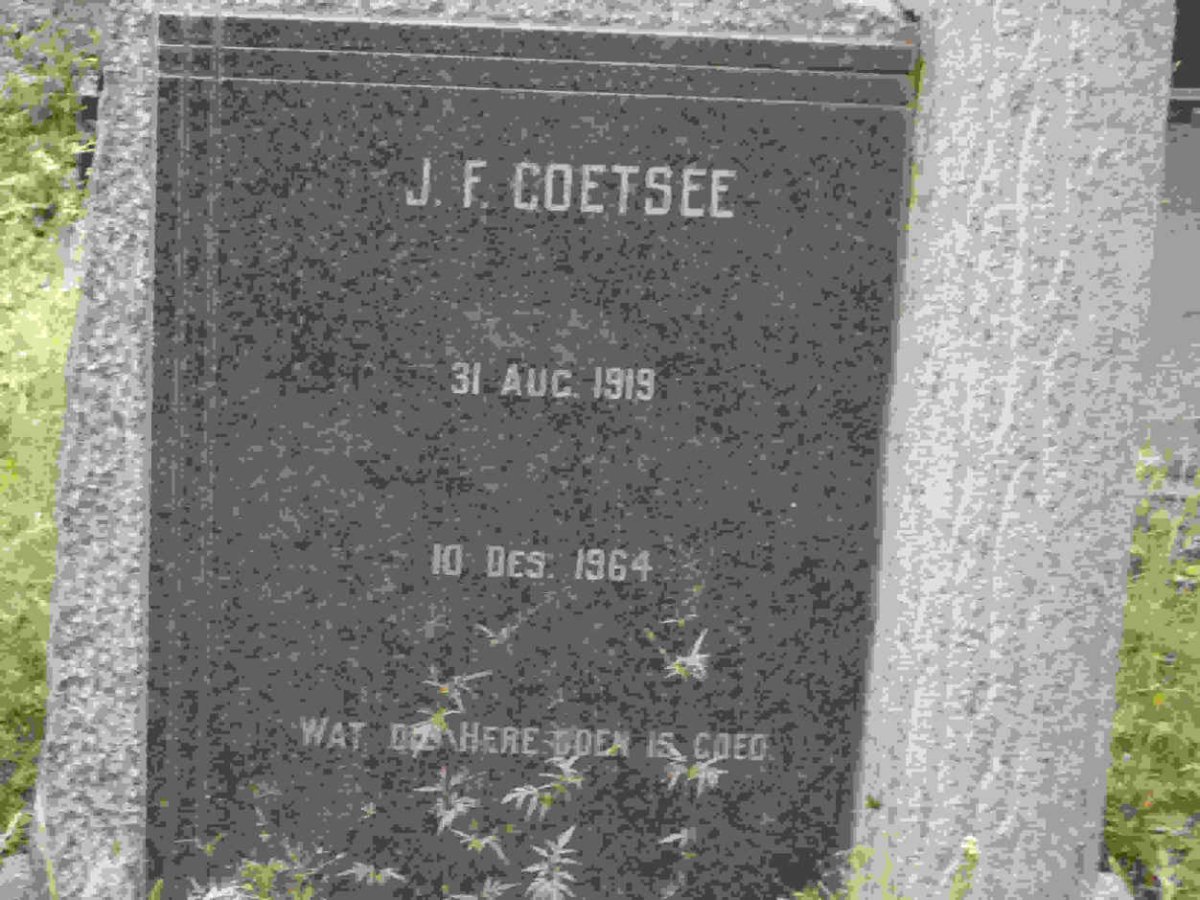 COETSEE J.F. 1919-1964