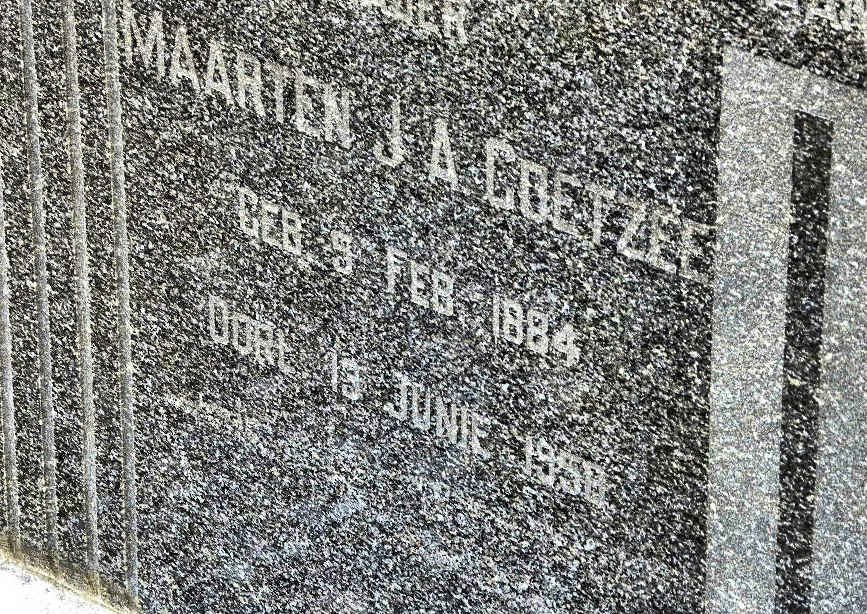 COETZEE Maarten J.A. 1884-1956