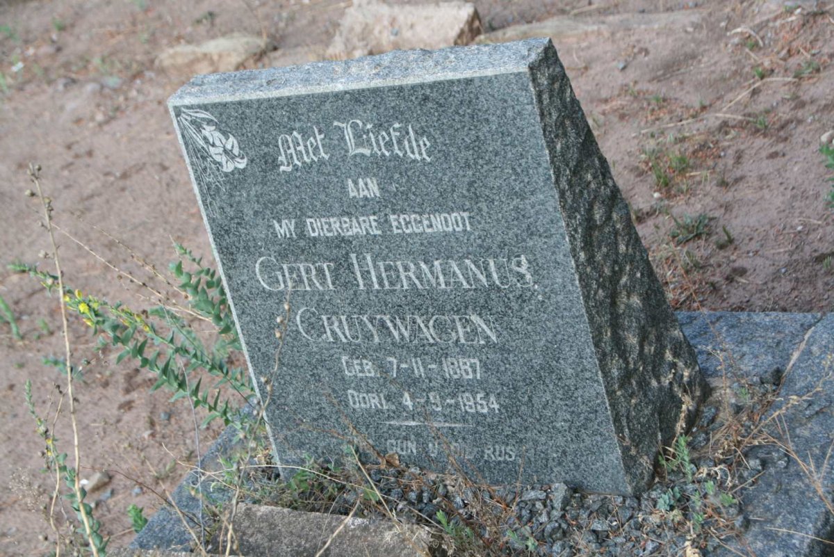 CRUYWAGEN Gert Hermanus 1887-1954